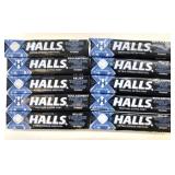 10 Packs Halls Extra Strong Menthol Lozenges