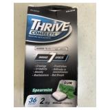 36 Pack Thrive Complete 2mg Spearmint Gum