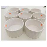 8x White Ceramic Planter Pots 3.5" Tall