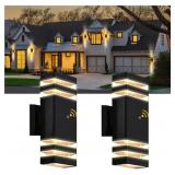 New 2 Pk Dusk to Dawn Exterior LED Light Fixtures