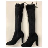 27" Tall Black Size 41 Boots