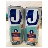2 New Boxes J Cloth Heavy Duty Cleaning Cloths