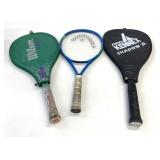 3 Used Tennis Rackets