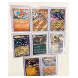 8 Stamped Pokemon Cards