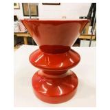 Red Modern Style 17" Tall x13.5" W Side Table