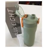 New Plus Eight 24oz 750ml Green SS Water Bottle