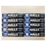 10 Packs Halls Extra Strong Menthol Lozenges