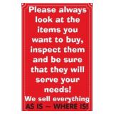 We offer GREAT deals. We do not offer refunds.....