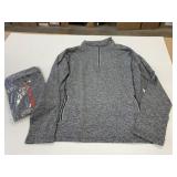 2 New Size L Athletic Half-Zip Pullover w/Pockets