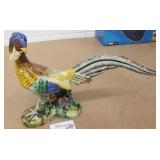 Ceramic Italy Hand Painted Bird *Has A Repair*