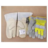 2 New Pair of Work Gloves