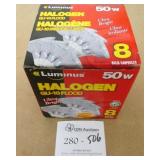 Box of 6 New 50w Halogen Lights