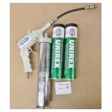 Excell Air Greese Gun & 2 New Greese Tubes