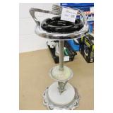 Vintage Metal & Marble Ash Tray Missing Lighter