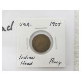 1905 USA Indian Head Penny