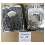 2 New Stainless Steel Flasks