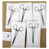 5 Sealed Medline Sterile Scissors