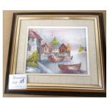 Framed & Signed Oil on Board 16"x14"