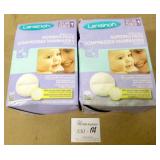 2 60-Pks Lansinoh Disposable Nursing Pads