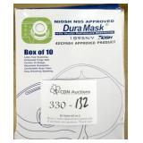 Box of 10 DuraMask Valved Particulate Respirators