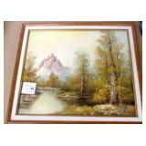 Signed Oil On Canvas 22x26"