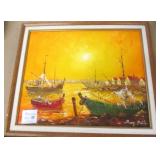 Signed Oil On Canvas 22x26"