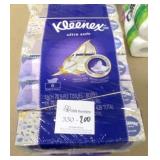 2 - 6 Packs of Kleenex 3 Ply Tissues