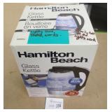 Hamilton Beach Glass Kettle 1.7 L