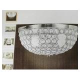 Museum Modern Crystal Flush Mount Chandelier