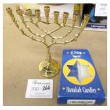 Hanukah Candles & Holder