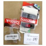 3 Open Package SanDisc Key Drives