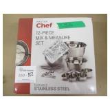Master Chef 12 Pc Stainless Mix & Measure Set