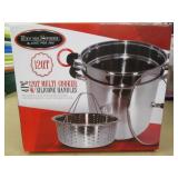 Excel Steel 12qt 4 Pc Multi Cooker