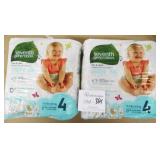2 Packs Seveneth Generation Size 4 Diapers