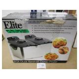 Elite 6qt Dual Basket Deep Fryer