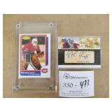 2 Patrick Roy Hockey Cards - 1 Numbered & Signed