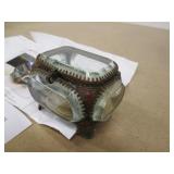 Vintage French Beveled Glass Jewelry Casket