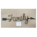 22" Long Family wall Plaque