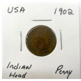 1902 USA Indian Head Penny