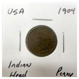 1904 USA Indian Head Penny