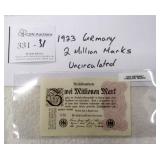 1923 Germany 2 Million Marks
