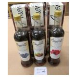 3 Amoretti 750ML Mixed Berry Syrups