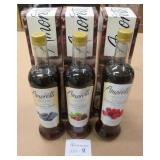 3 Amoretti 750ML Mixed Berry Syrups