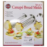 NorPro Set of 3 Canape Bread Molds