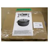Lodge Enamel Porcelain Cast Iron 6Qt Dutch Oven