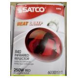 3 Satco R40 Infrared Heat Lamps