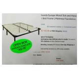 Classic Brands Europa Metal Frame & Wood Slat Bed