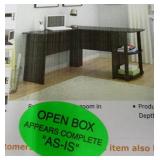 Altra Dakota L-Shaped Desk ~ Dark Russet Cherry