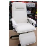 Deluxe Leather Office Chair w/Foot Rest