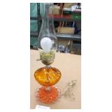 Oil Lamp Converted Into Electric Lamp